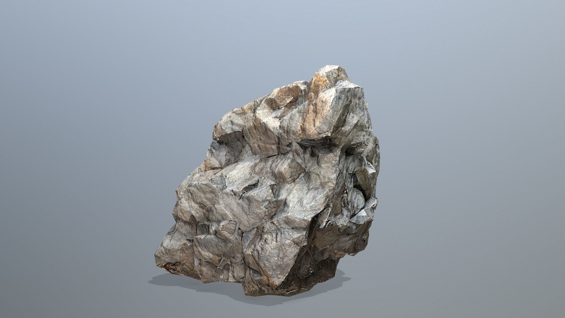 cliff rocks set 10 Low-poly 3D model_16