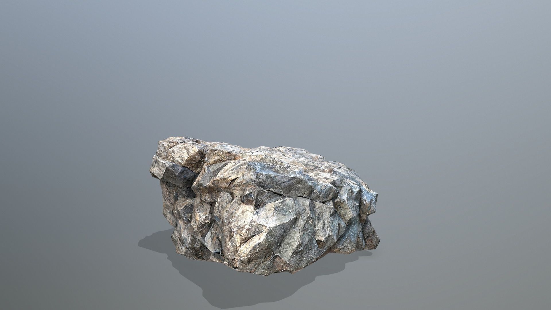 cliff rocks set 10 Low-poly 3D model_14