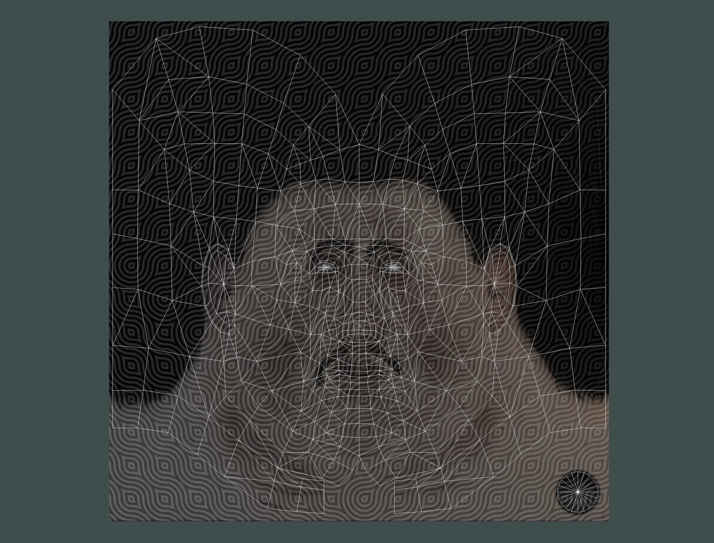 Big boss man Body in a classic black suit with white stripes Low-poly 3D model_40