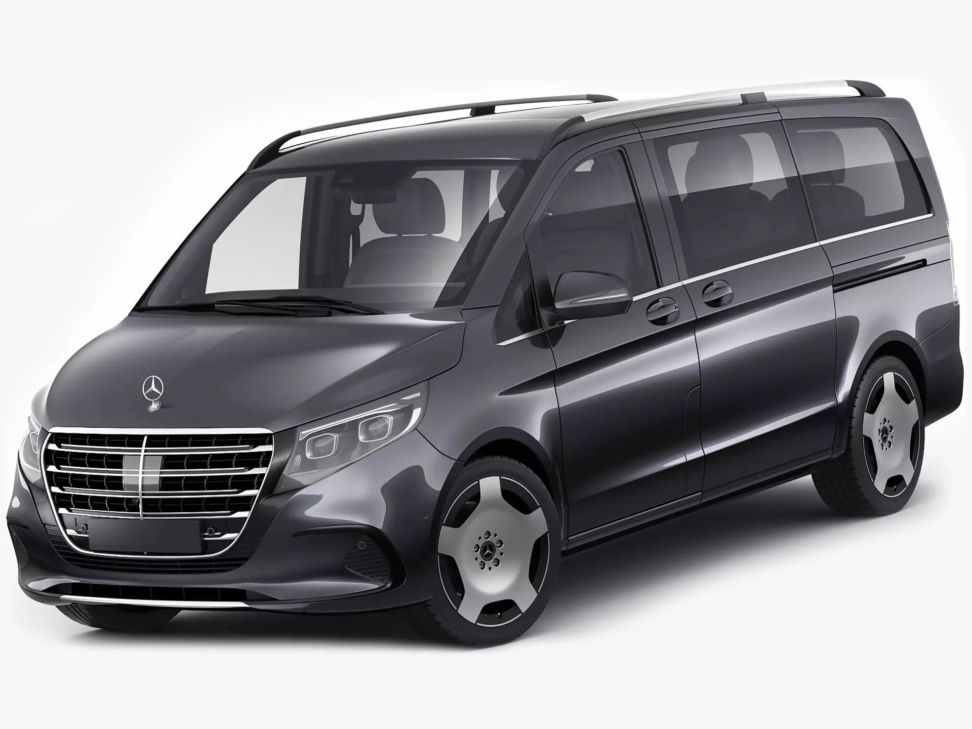 Mercedes Benz V-class 2024 exclusive line 3D model