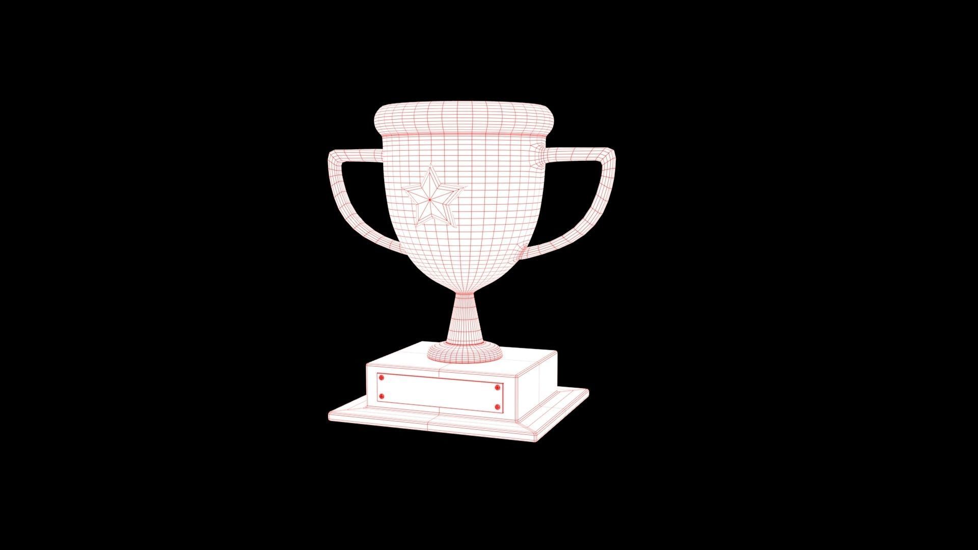 star trophy 3D model_9