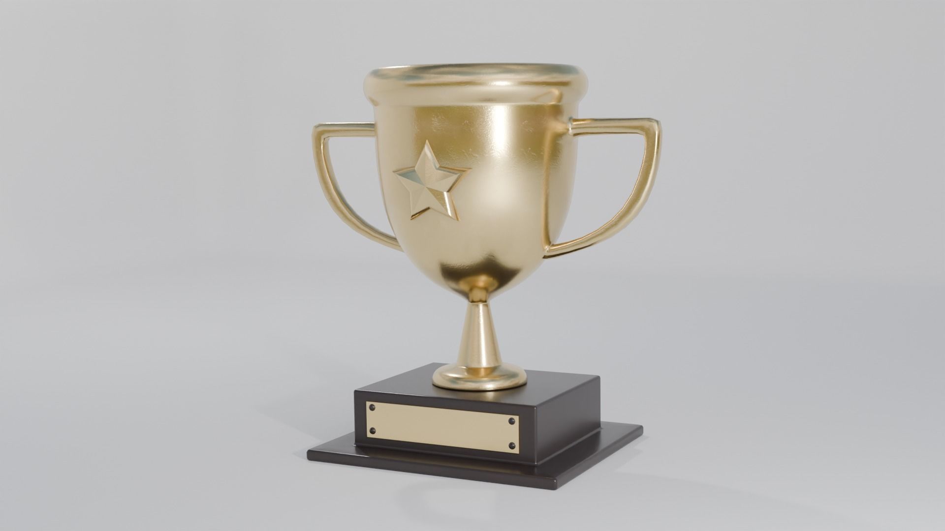 star trophy 3D model_2