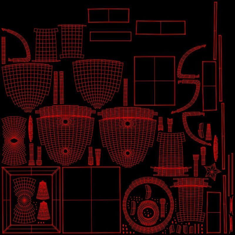 star trophy 3D model_8