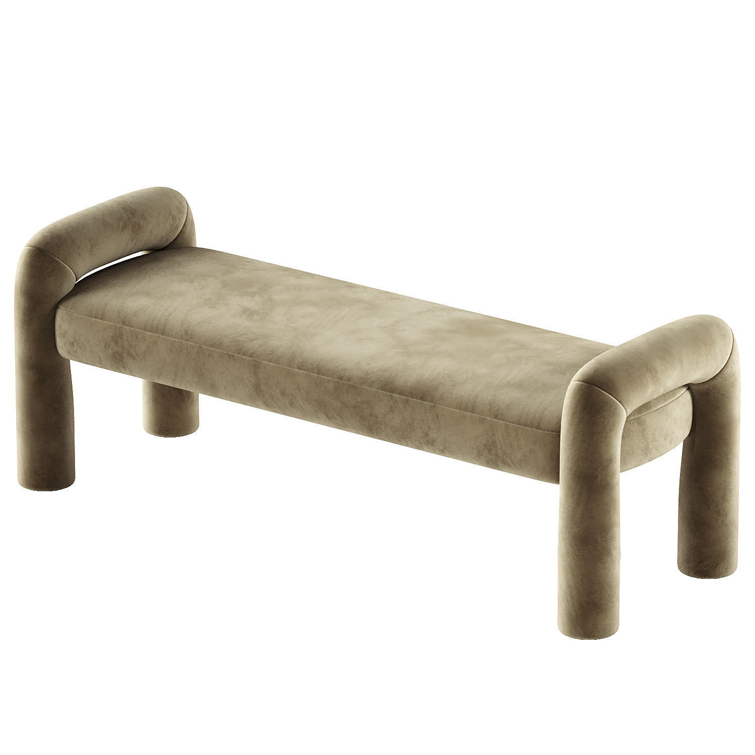 Sabri Fluffy Bench 3D model_2