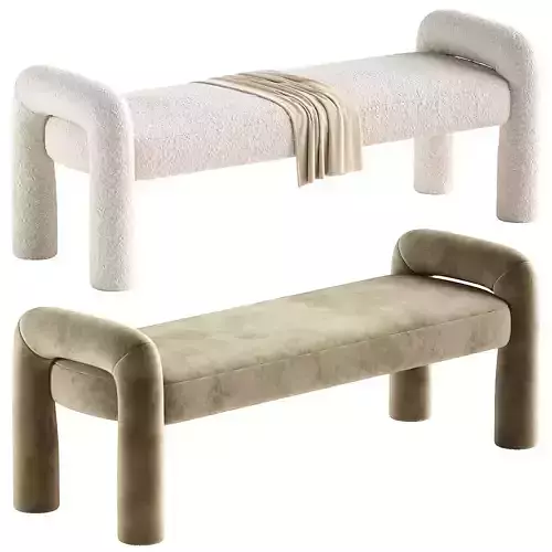 Sabri Fluffy Bench 3D model