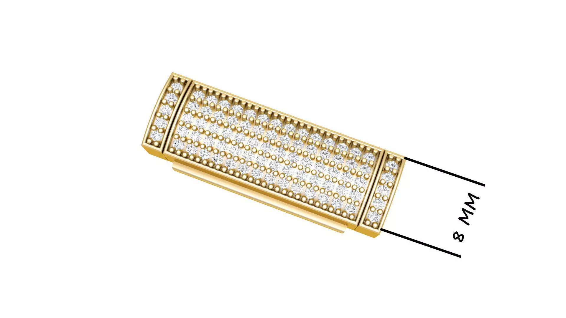 8 MM Diamond Bracelet Lock Box Type 2 3D print model
