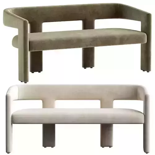 Valencia Velvet Effie Dining Bench