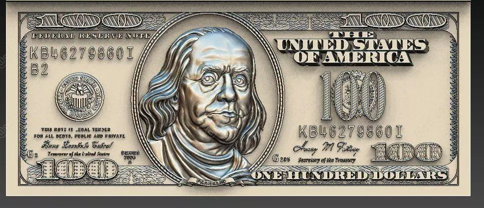 DOLLAR CURRENCY USD 3D print model_0