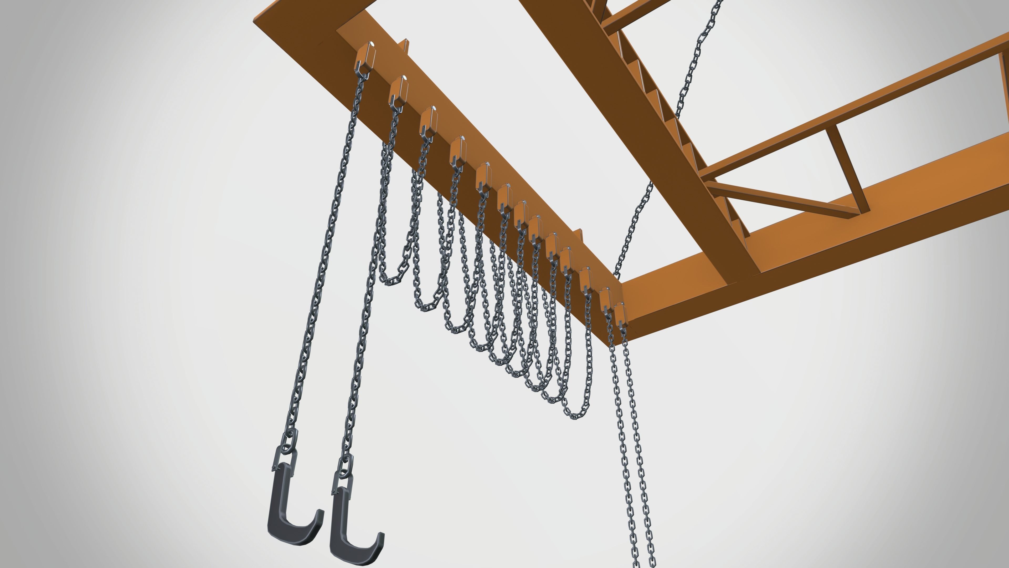 Overhead crane 3D model_6