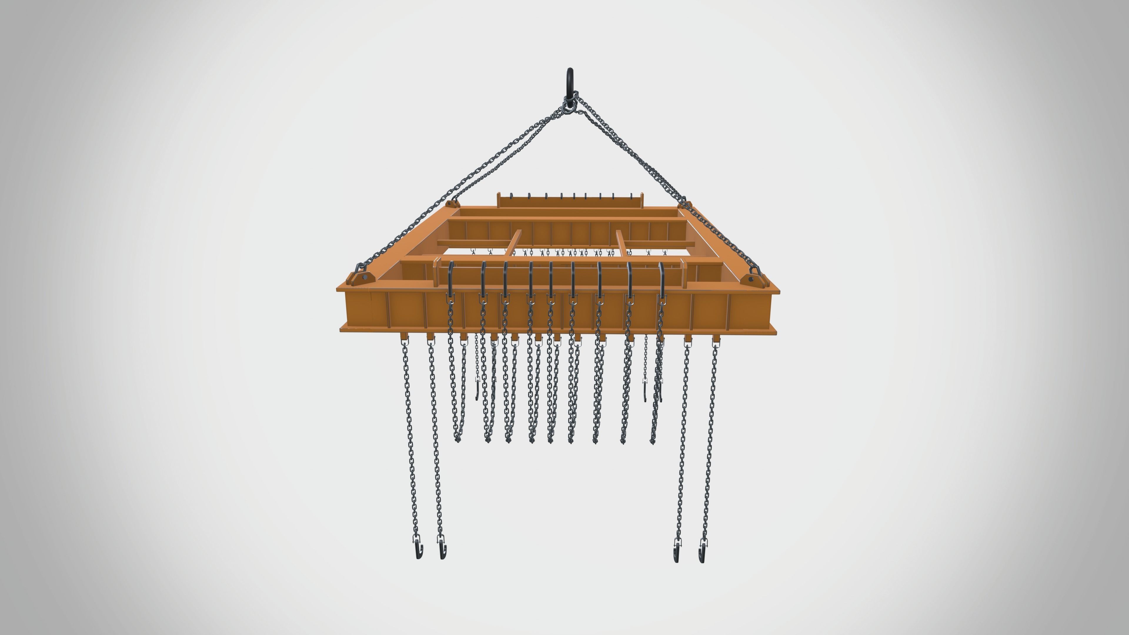 Overhead crane 3D model_2