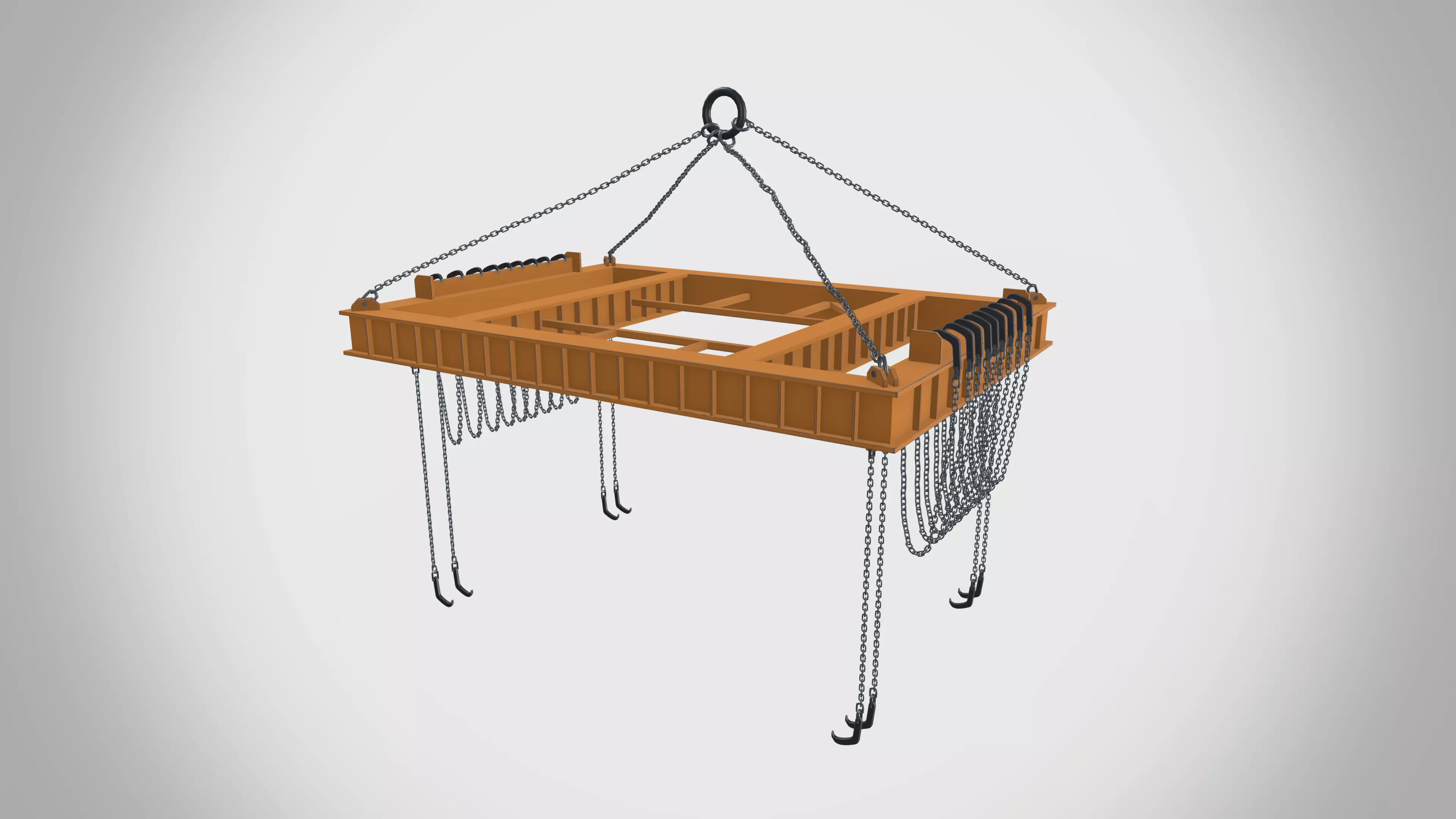 Overhead crane 3D model_0