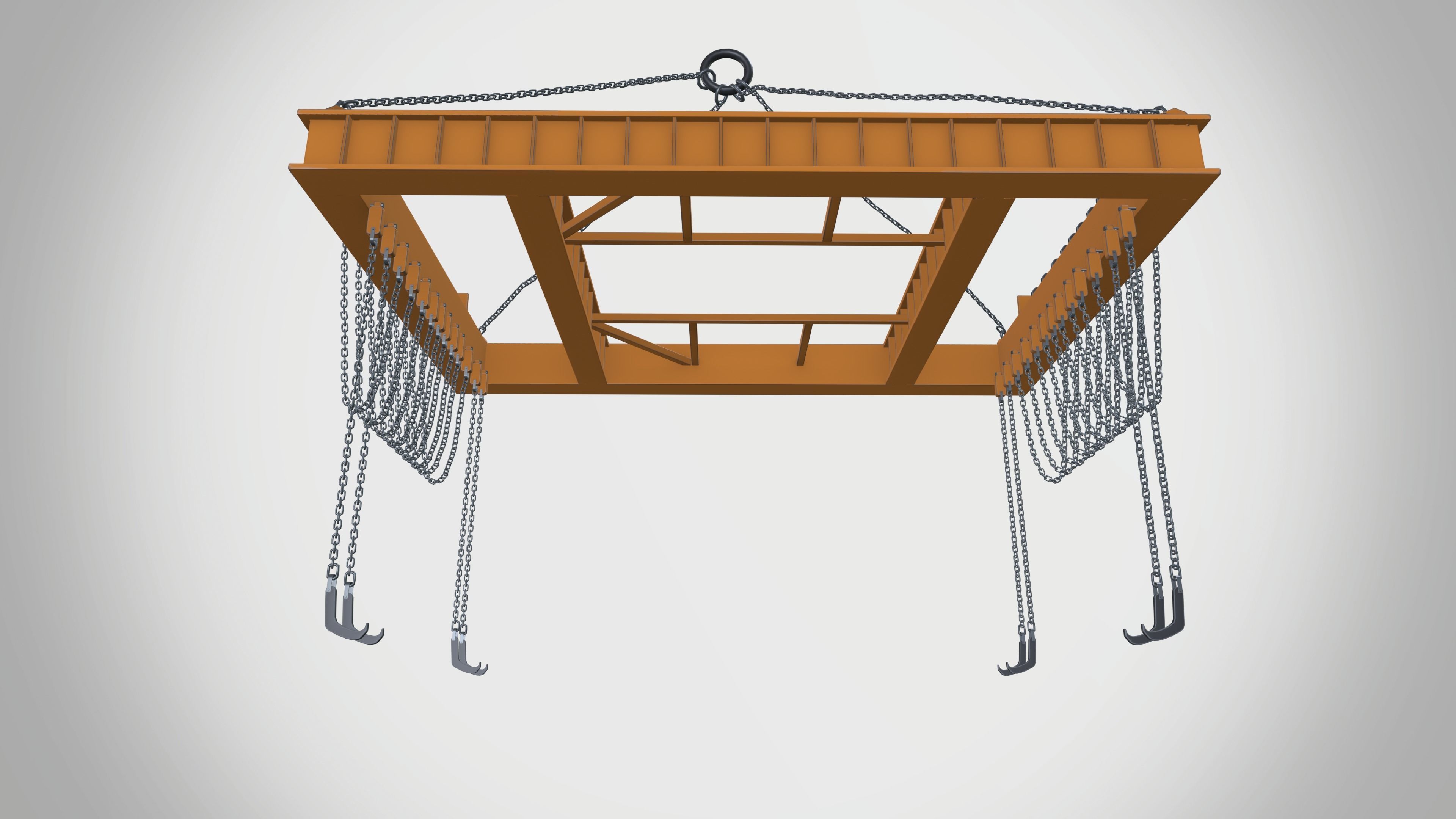 Overhead crane 3D model_8