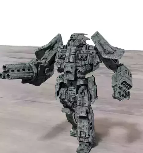 Freddy Axehand Combat Mecha  3D print model