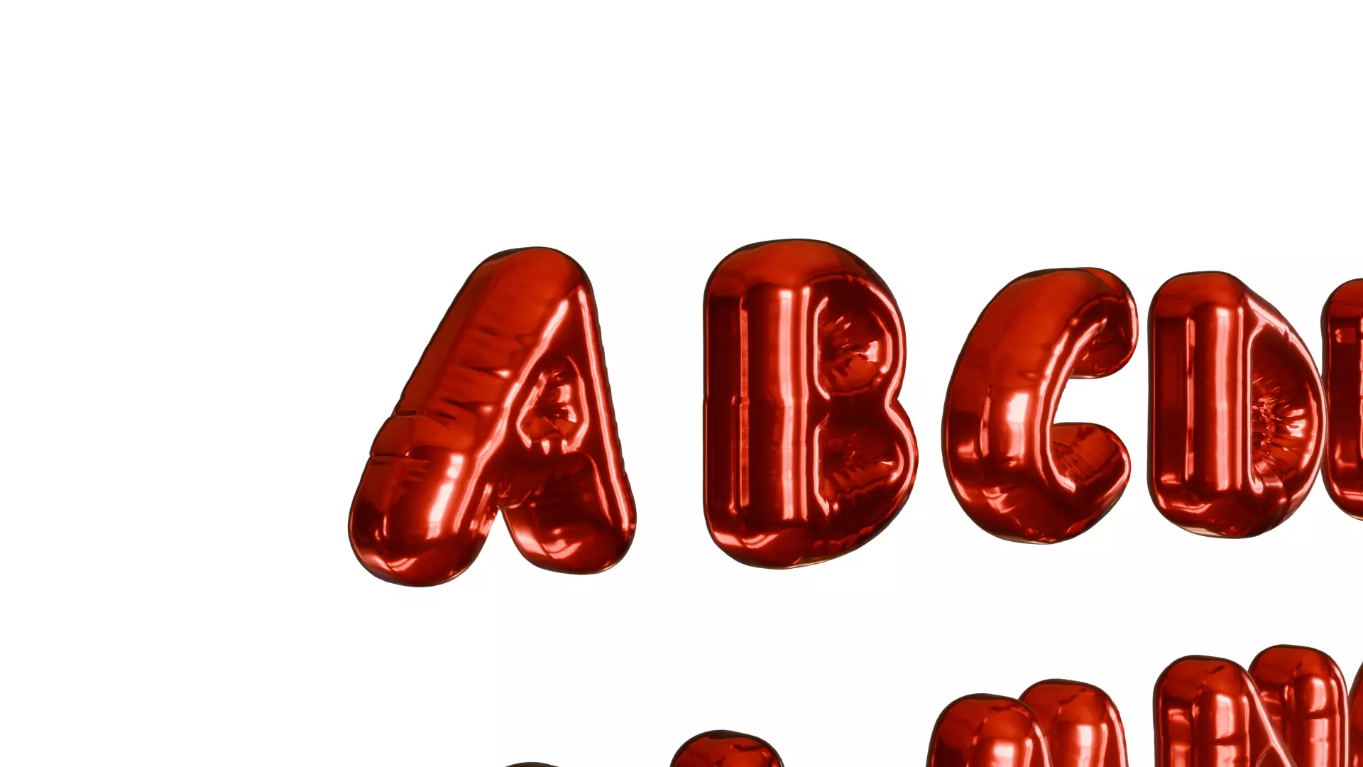Inflated text Free 3D model