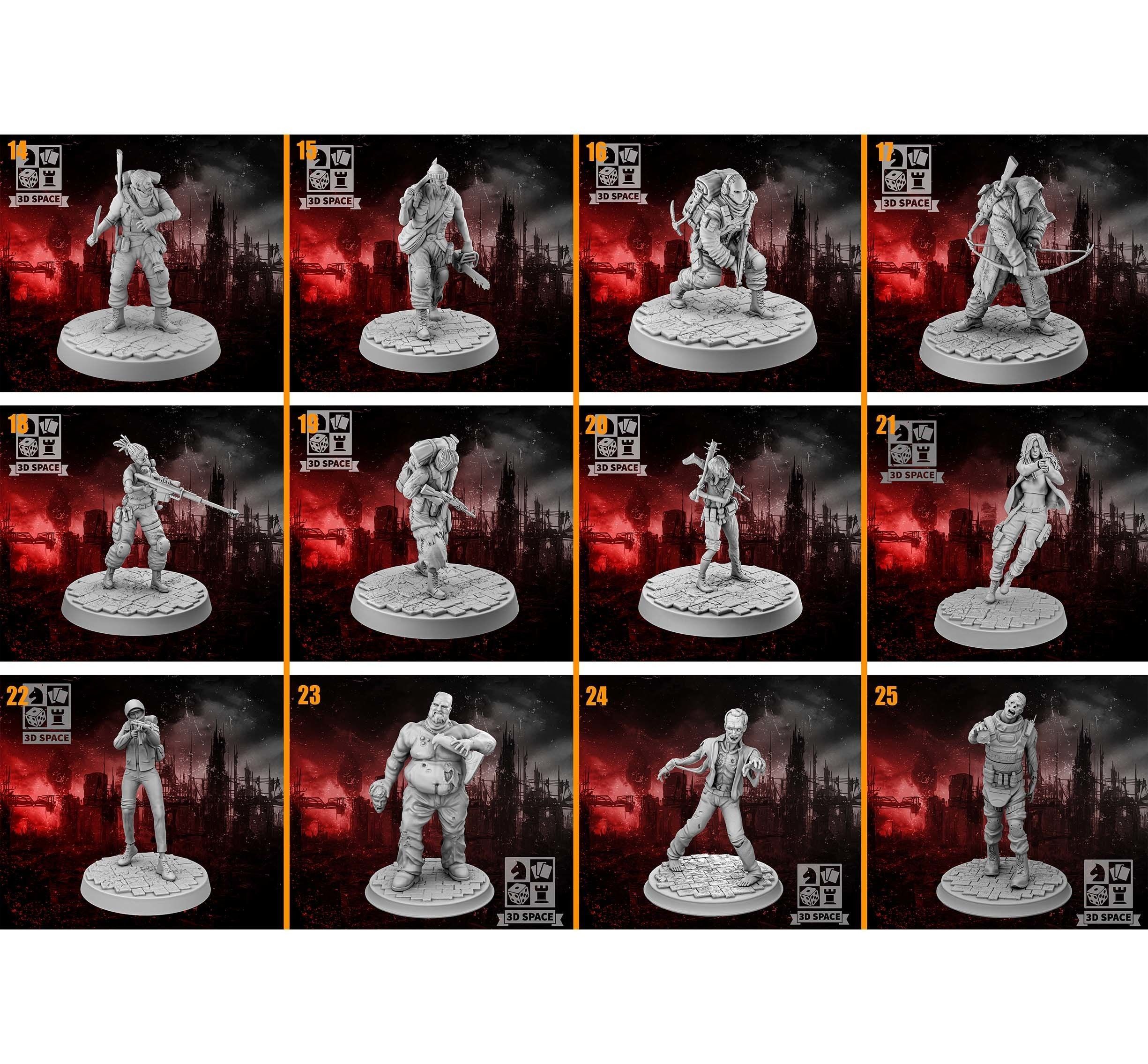 Zombie Apocalypse 3D Model Collection_1