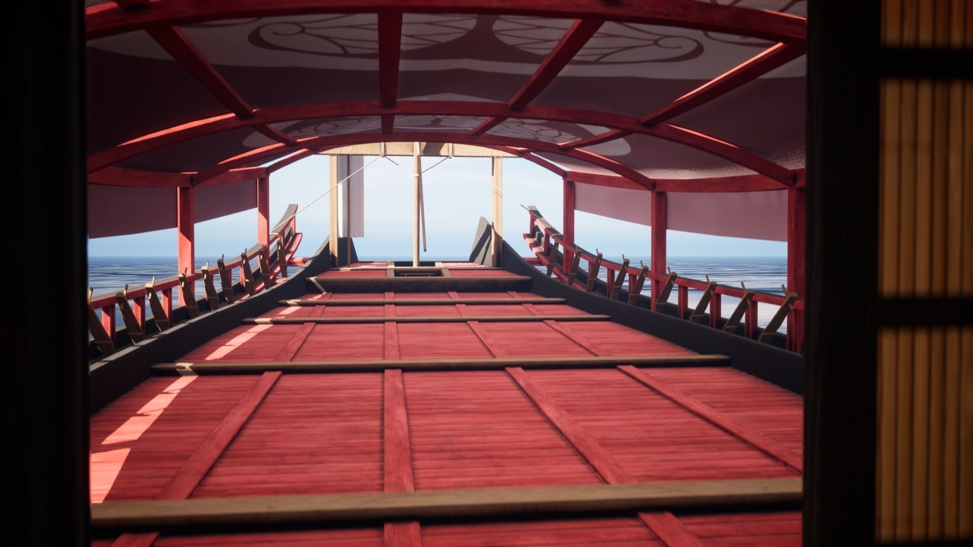 Gozabune - Japanese ship Low-poly 3D model_23