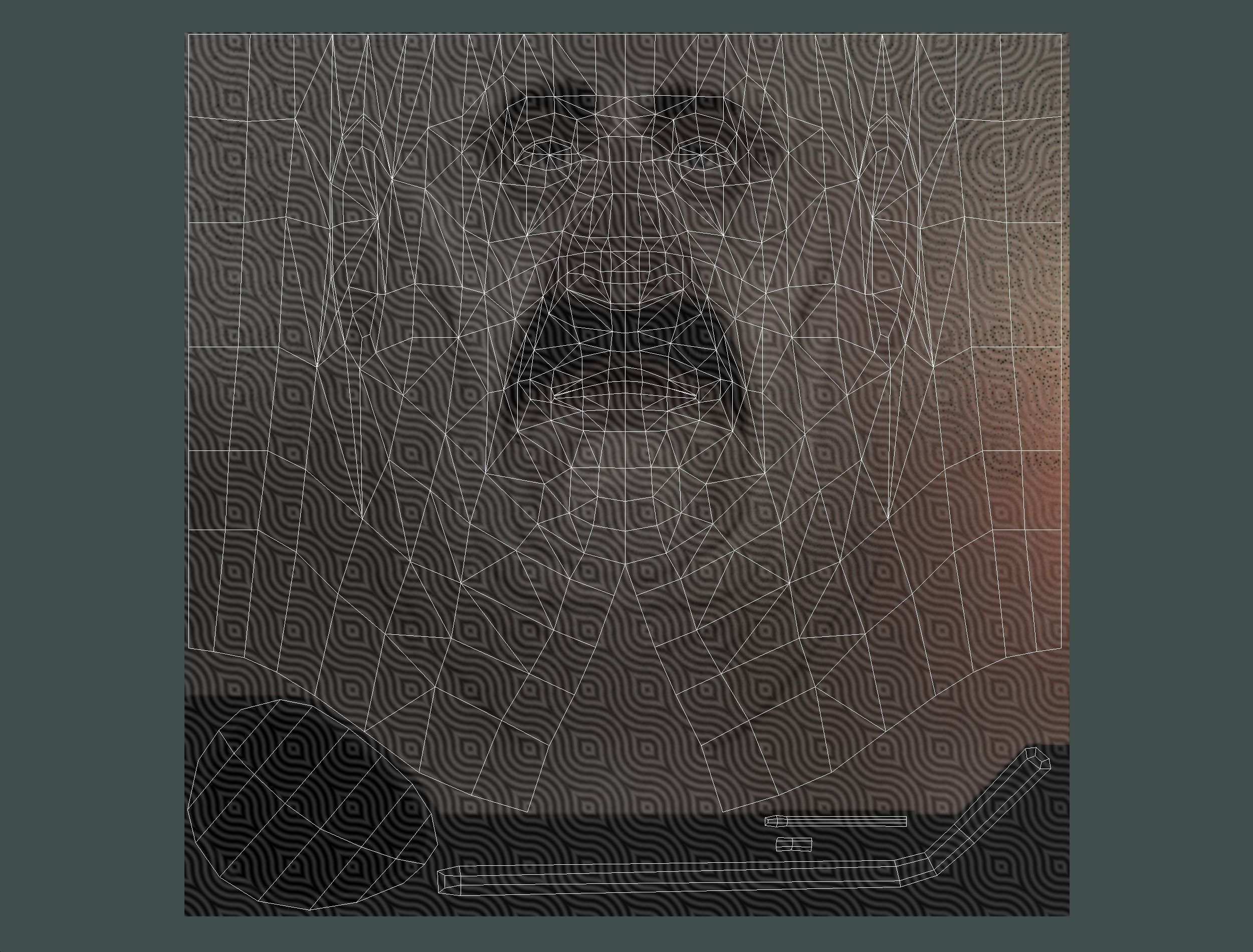 Man Boss Worker Worker Driver Driver Soldier Soldier Low-poly 3D model_47