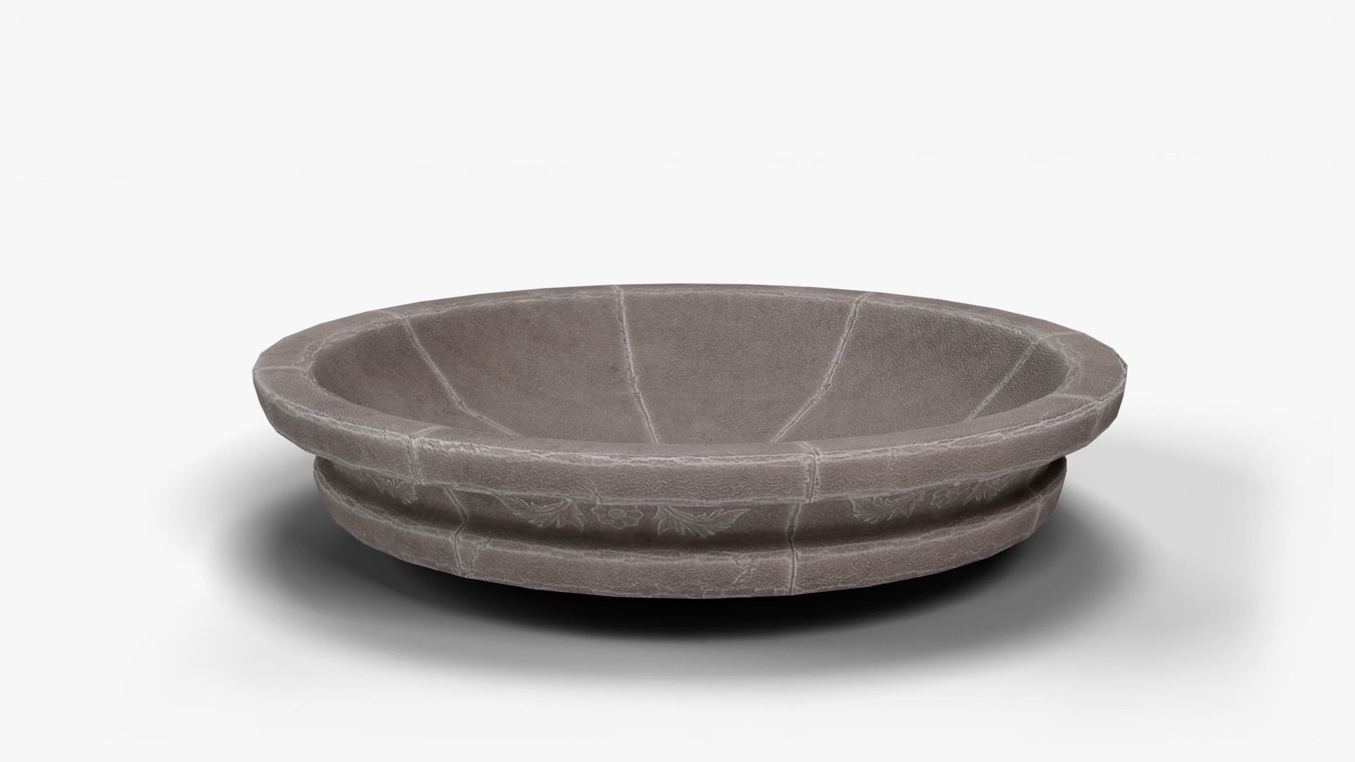 Female Statue with Bowl Low-poly 3D model_15