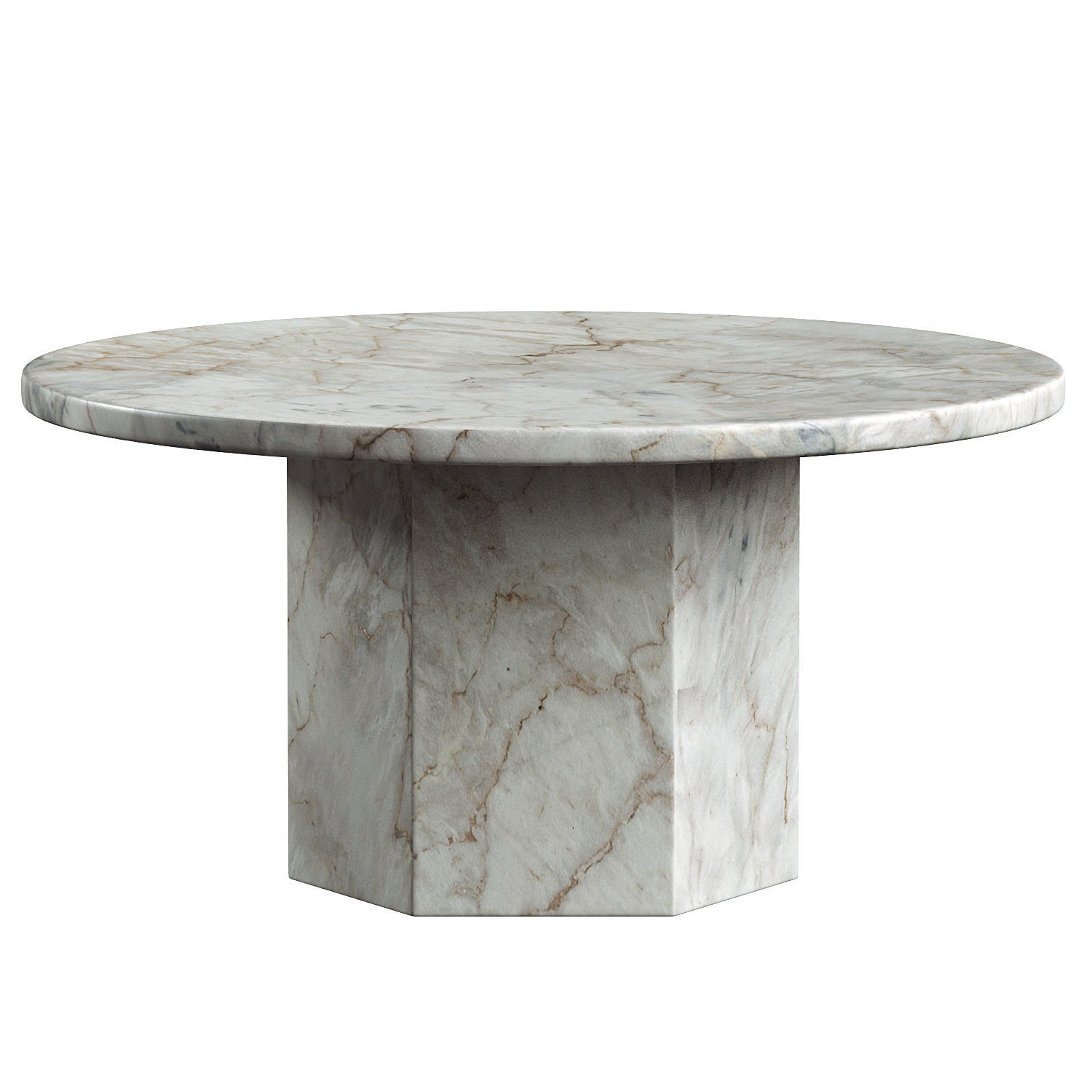 AUDREY TRAVERTINE COFFEE TABLE 3D model_3