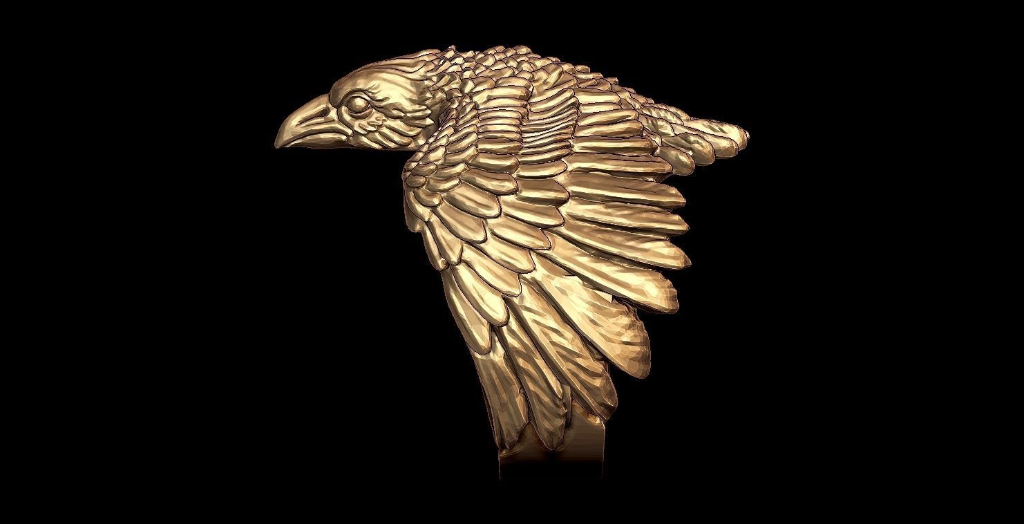 EAGLE RING 3D print model_3