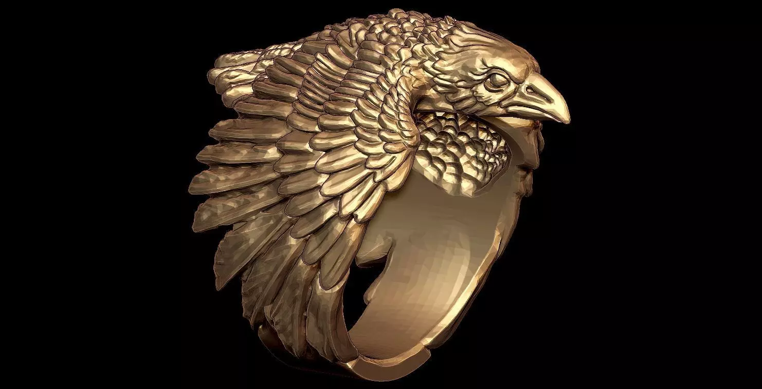EAGLE RING 3D print model_0