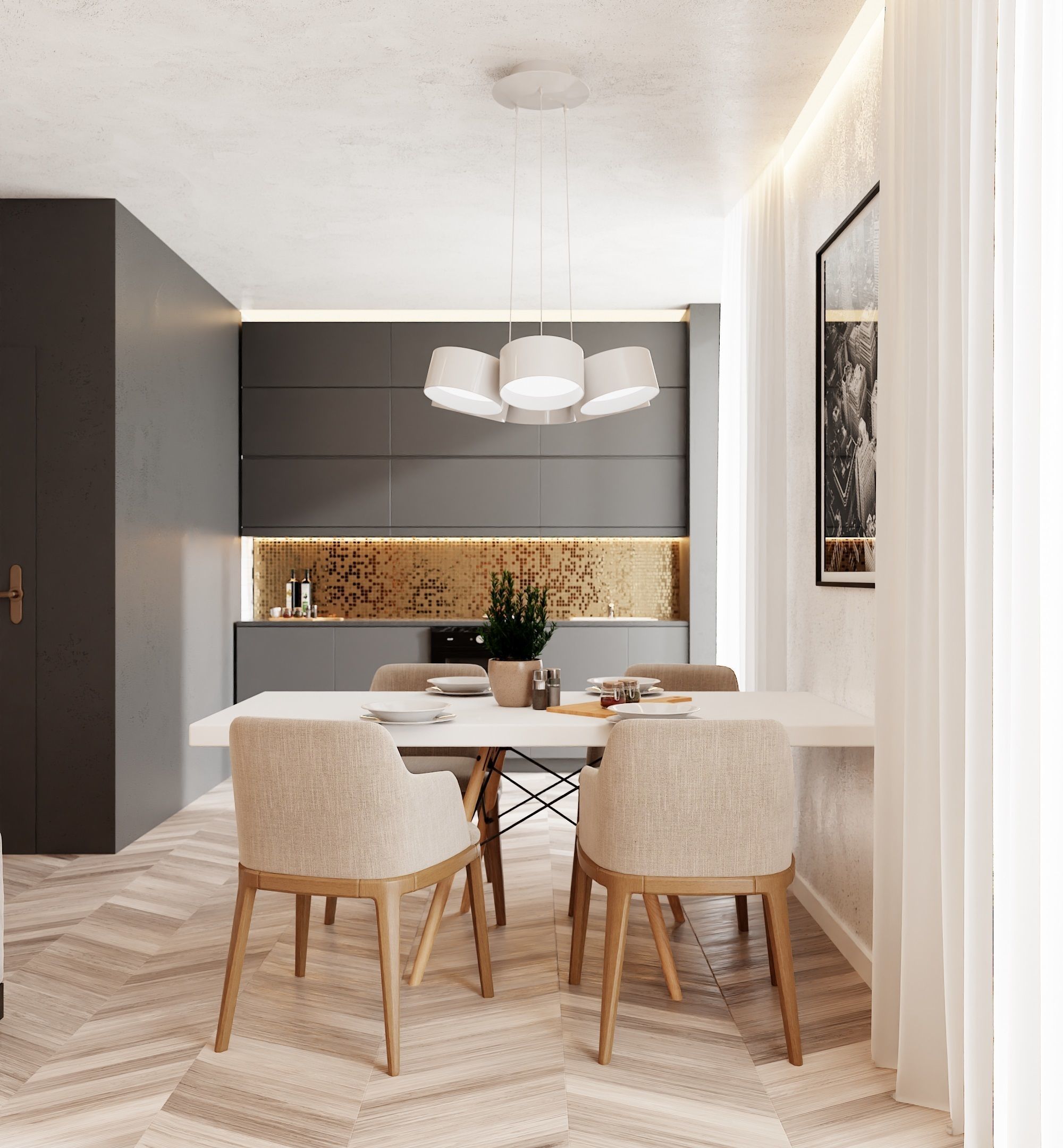 Modern Living Room In Native Blend File By VIZFROMBLENDER Low-poly 3D model_2