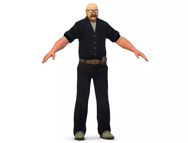Big boss male worker body suit with shirt and pants
