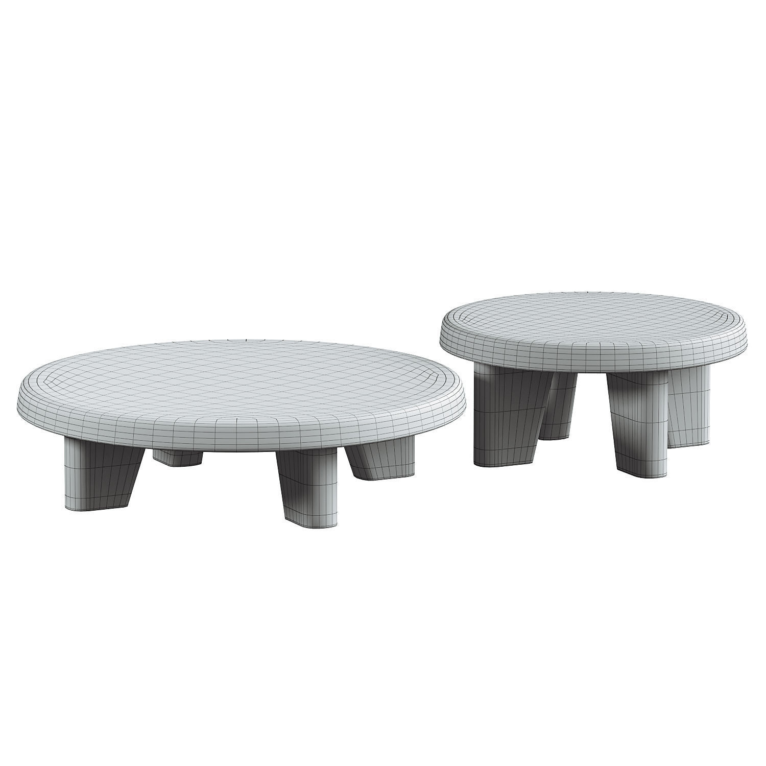 LUCCA ROUND COFFEE TABLE 3D model_3