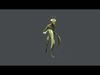 Insect creature Low-poly 3D model_3