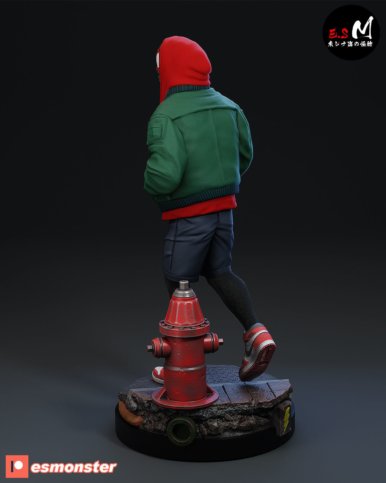 Spiderman Miles Morales CHARACTER BY ESM 3D print model_7