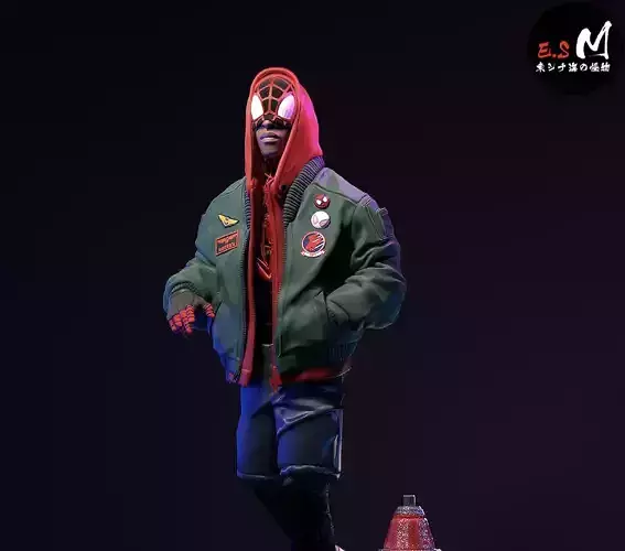 Spiderman Miles Morales CHARACTER BY ESM