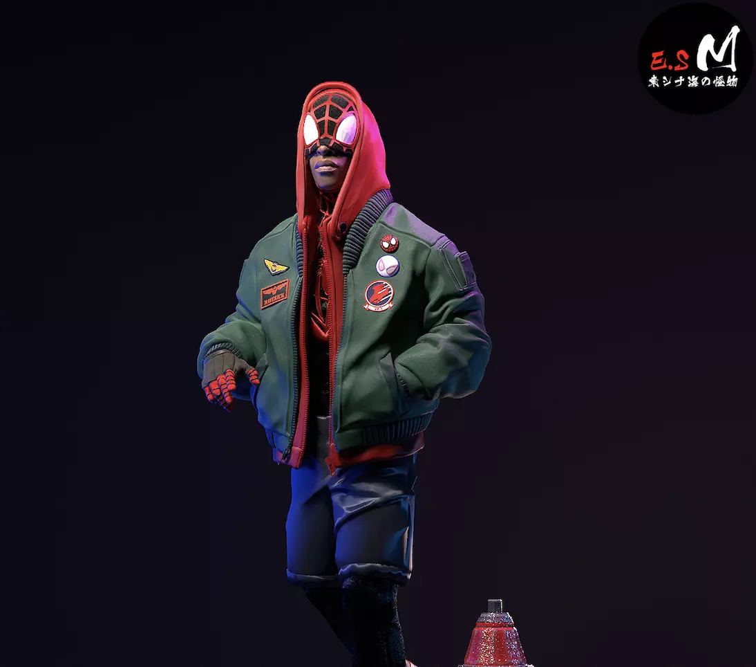 Spiderman Miles Morales CHARACTER BY ESM 3D print model_0
