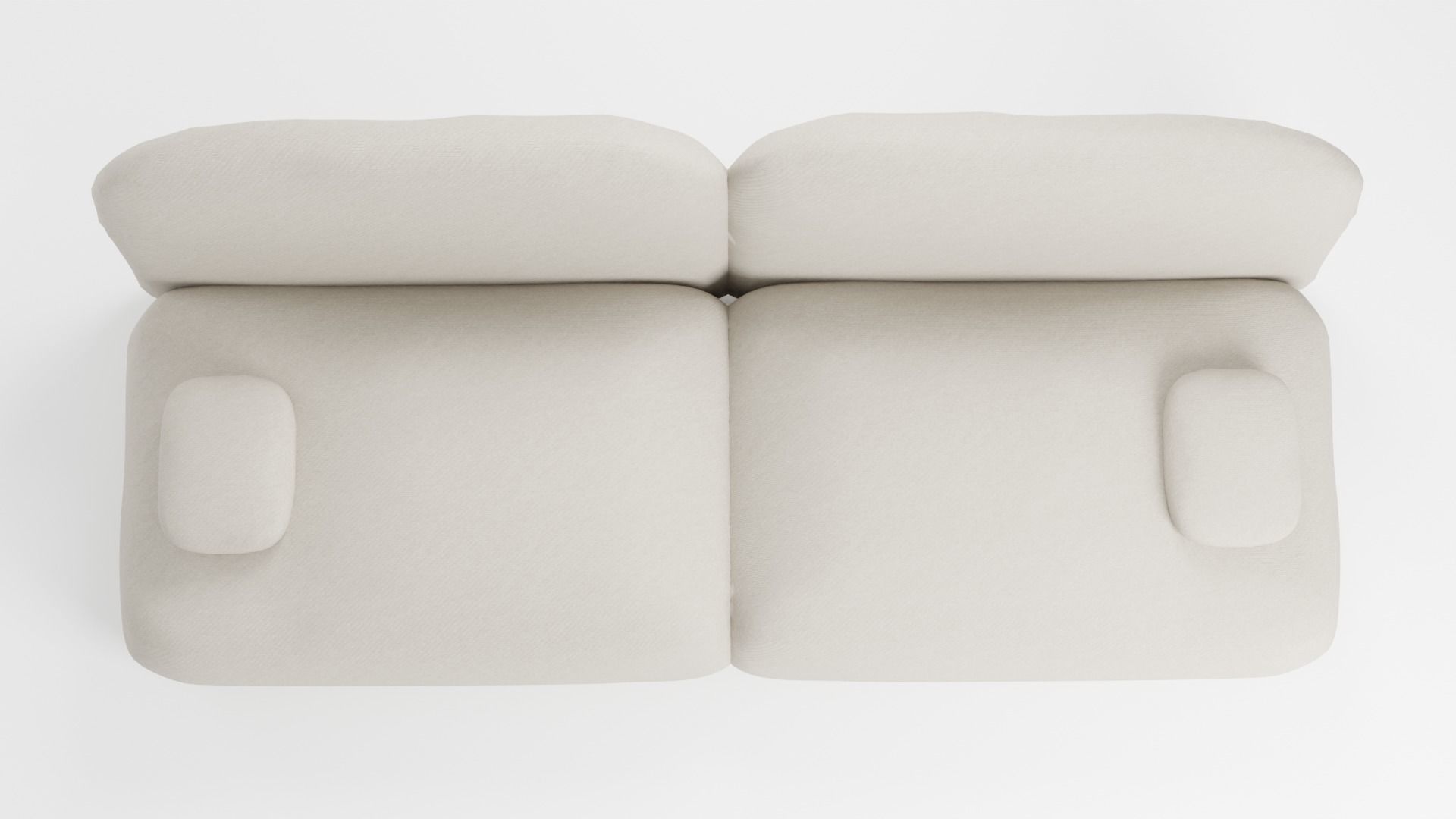 Soft sofa upholstered in pleasant fabric 3D model_5