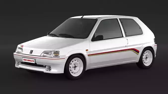 Peugeot 106 XSI RALLYE 3D model