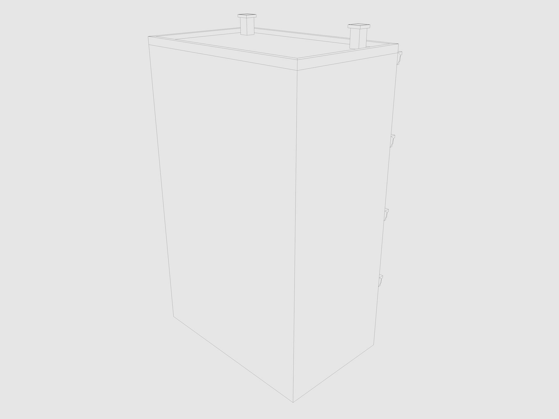 Cartoon Building 5 Low-poly 3D model_8