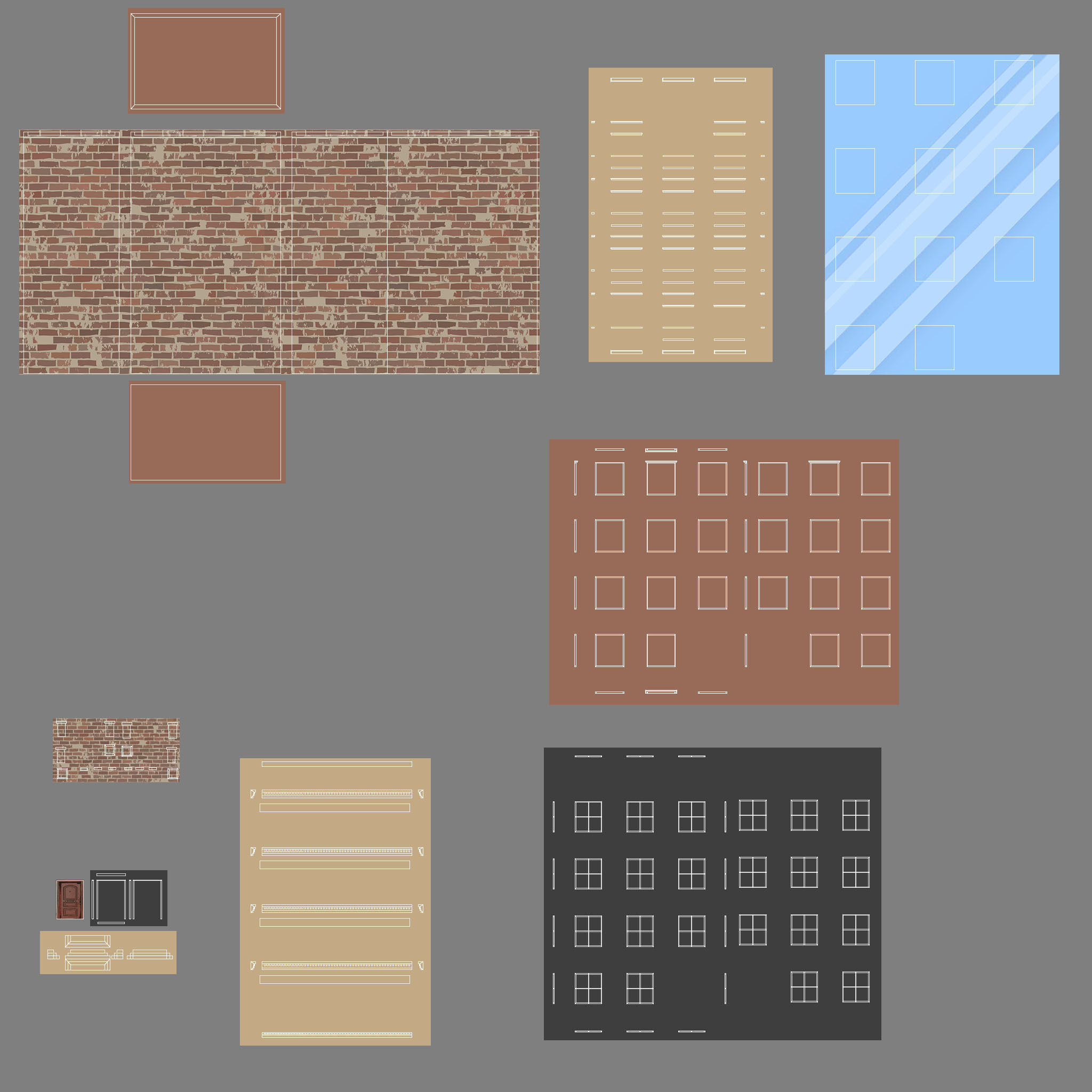 Cartoon Building 5 Low-poly 3D model_13