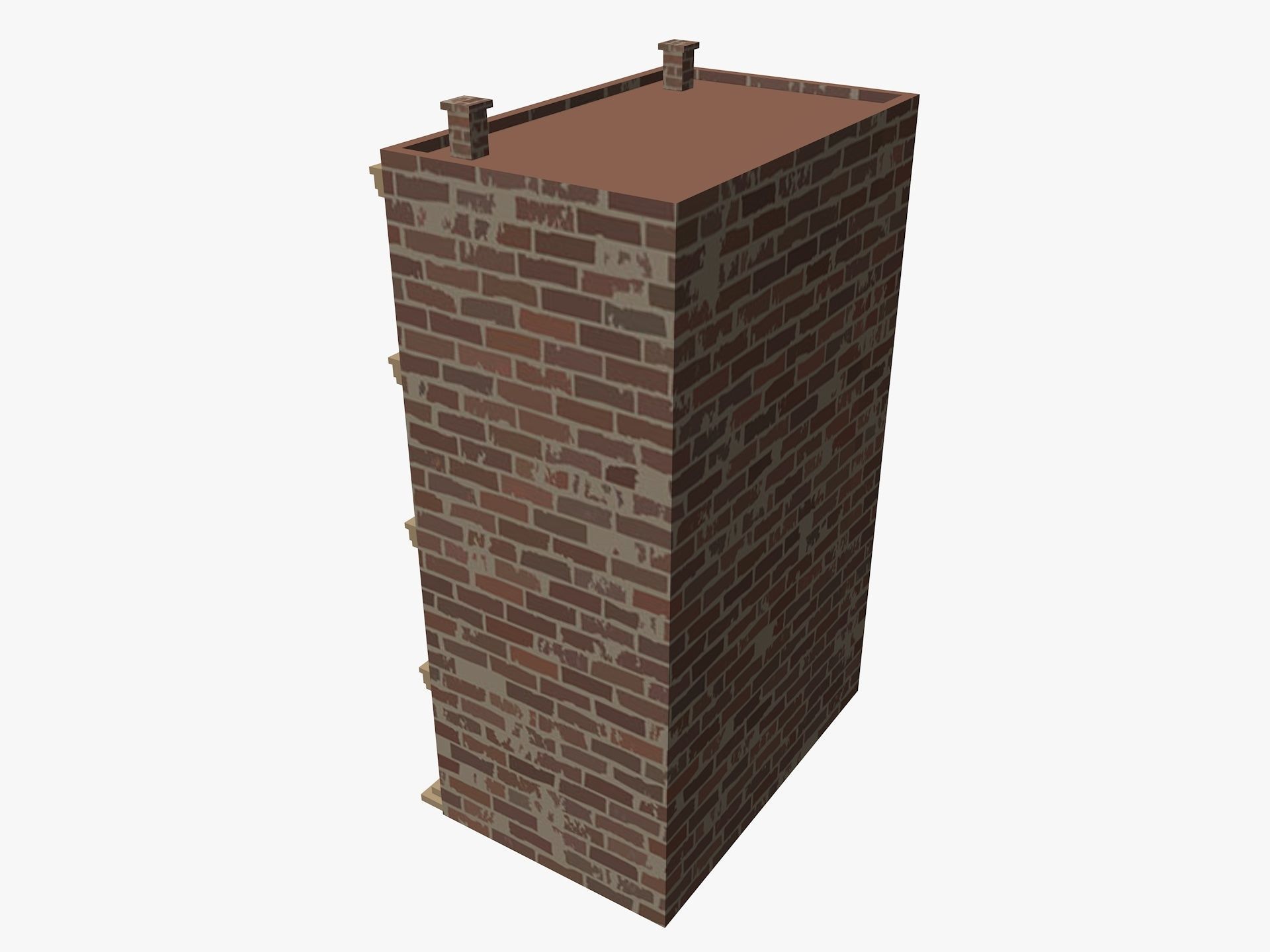 Cartoon Building 5 Low-poly 3D model_3