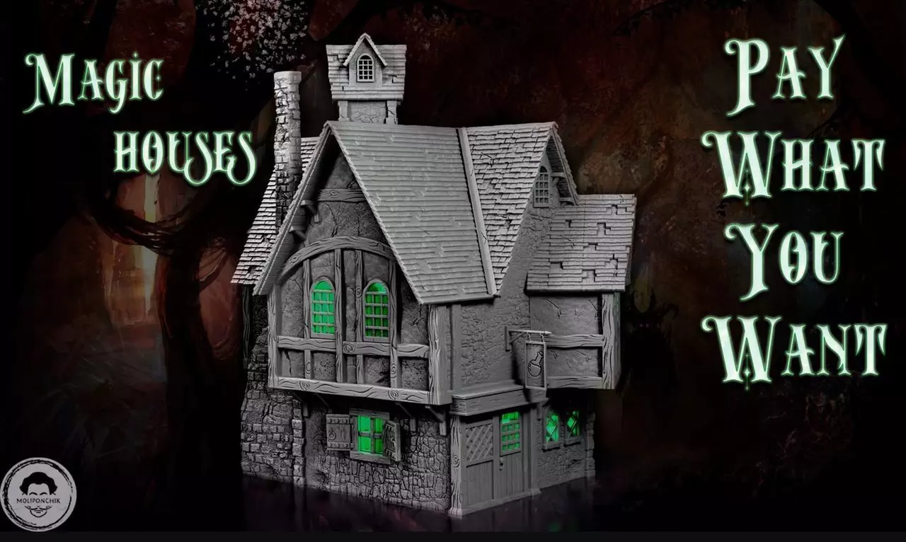 Magic houses - Set 3D Model Collection_0