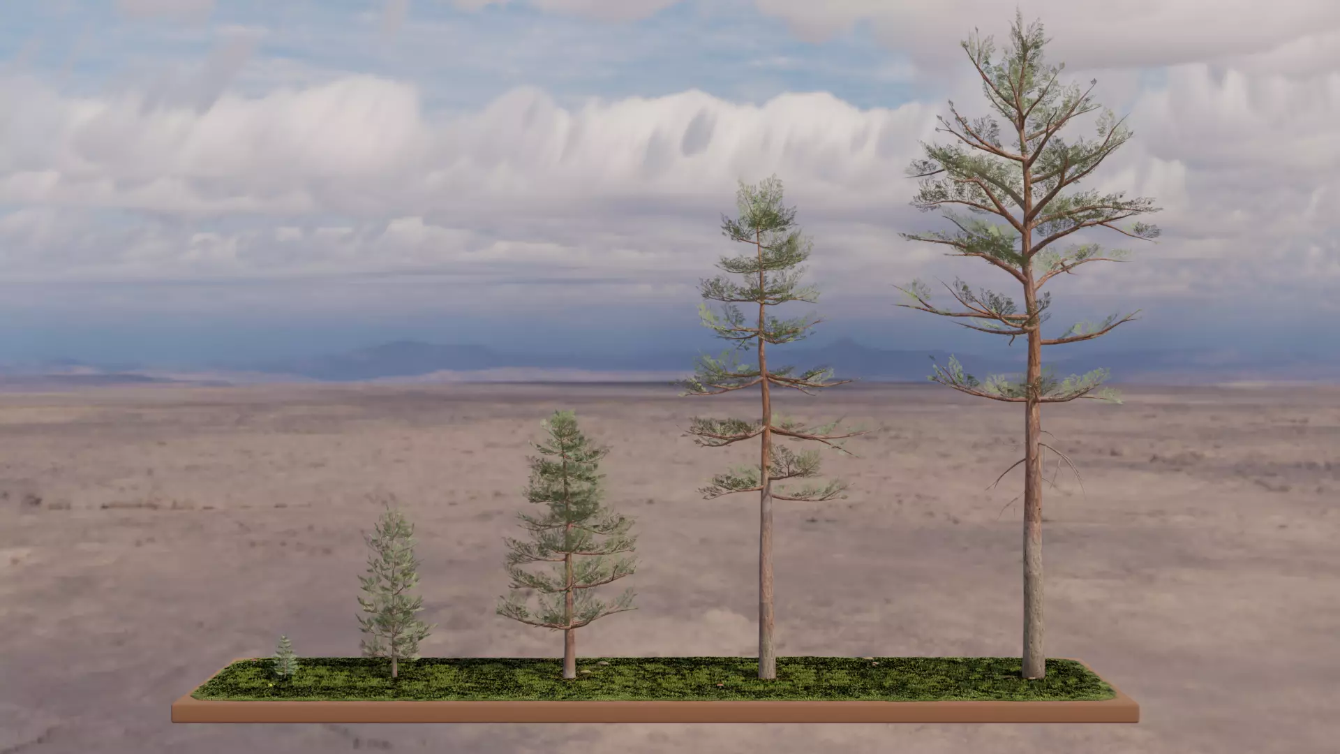 Realistic Pine Tree- PBR Textures- Low Poly Low-poly 3D model