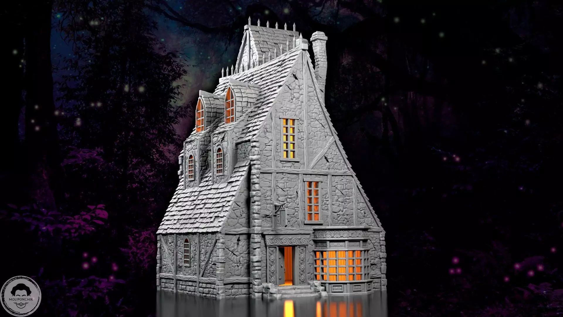 Stone House 3D print model_0