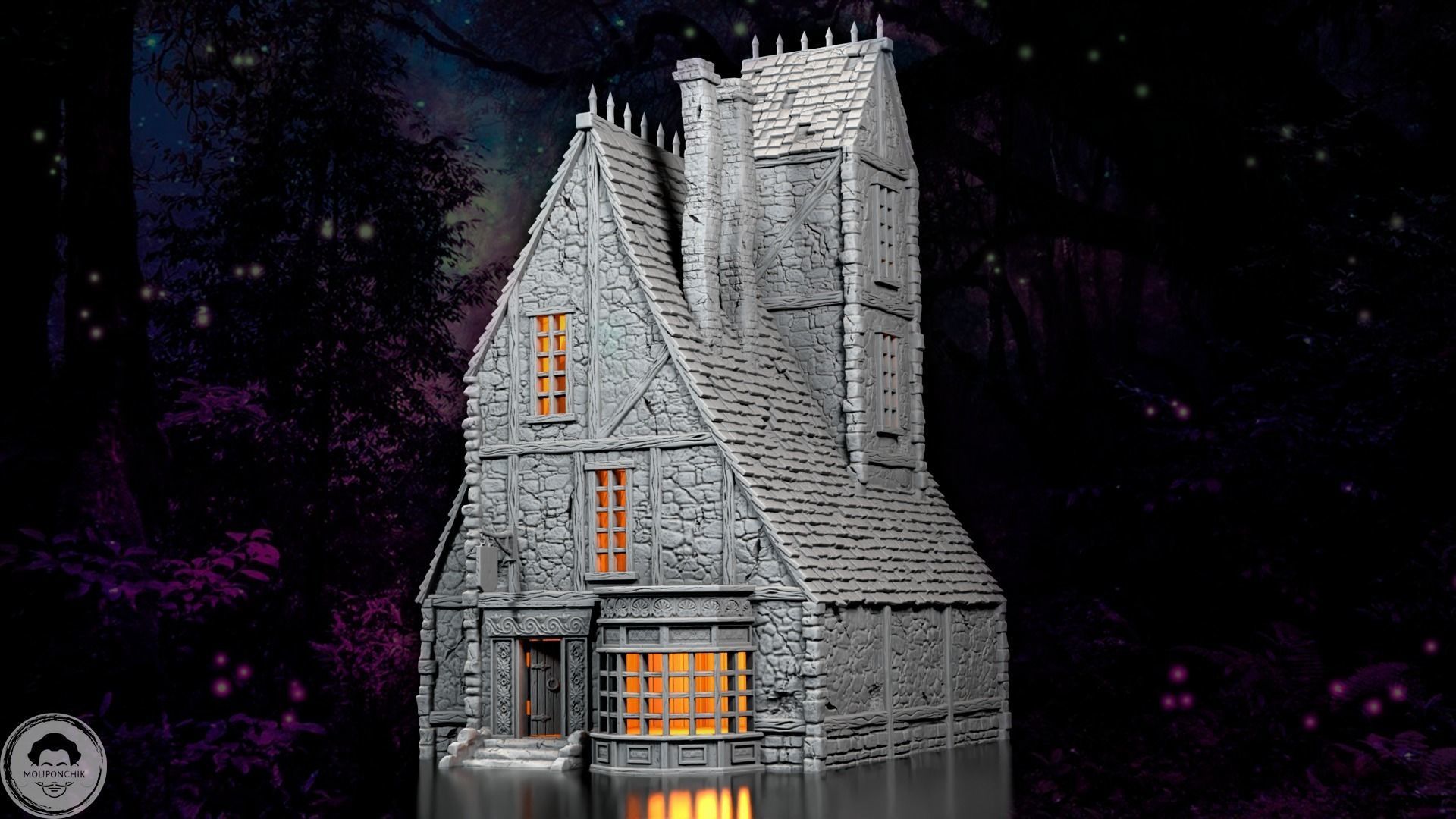 Stone House 3D print model_1