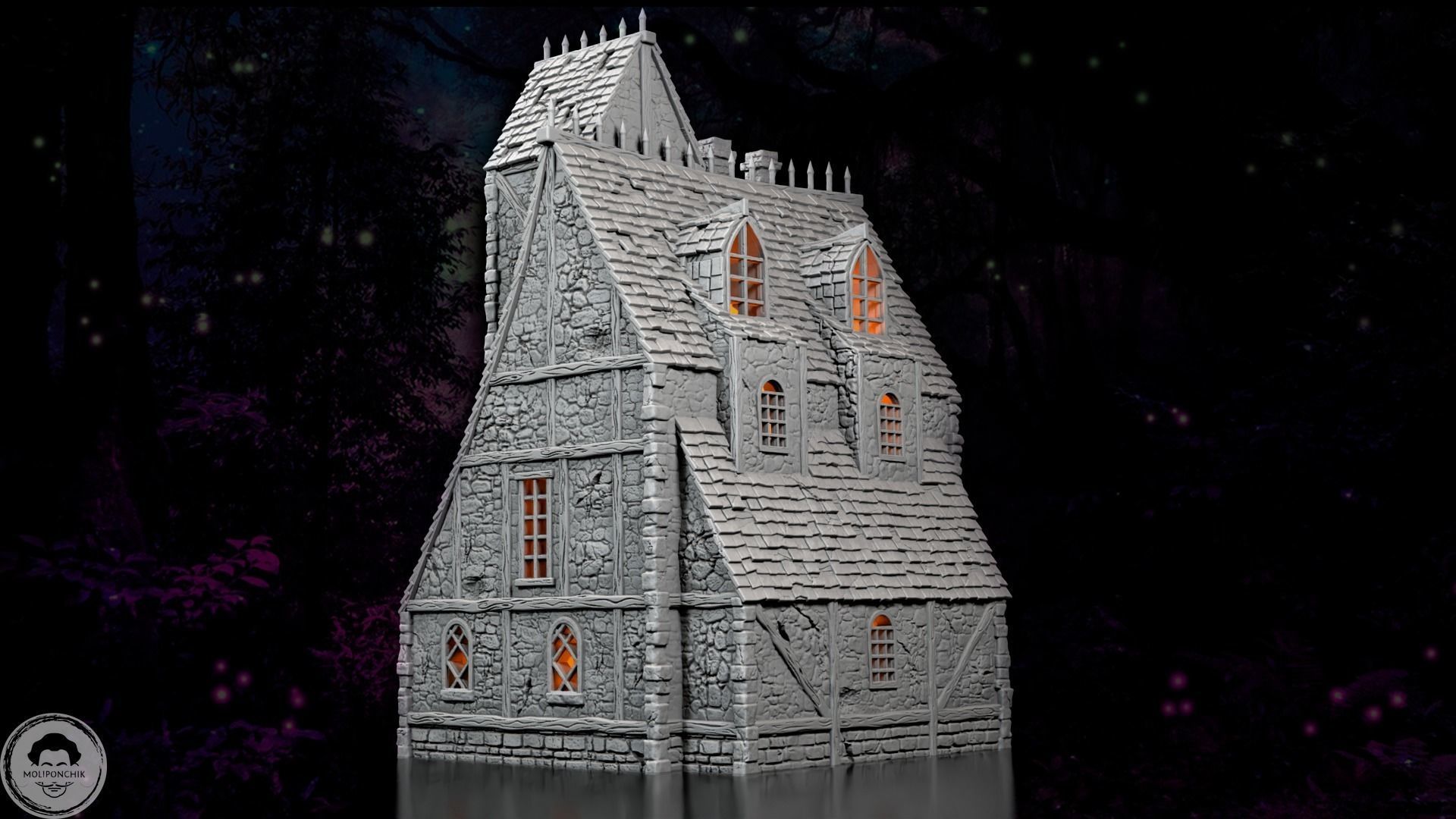 Stone House 3D print model_2