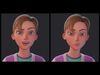 Girl in the sport suit - stylized rigged and animated Low-poly 3D model_6