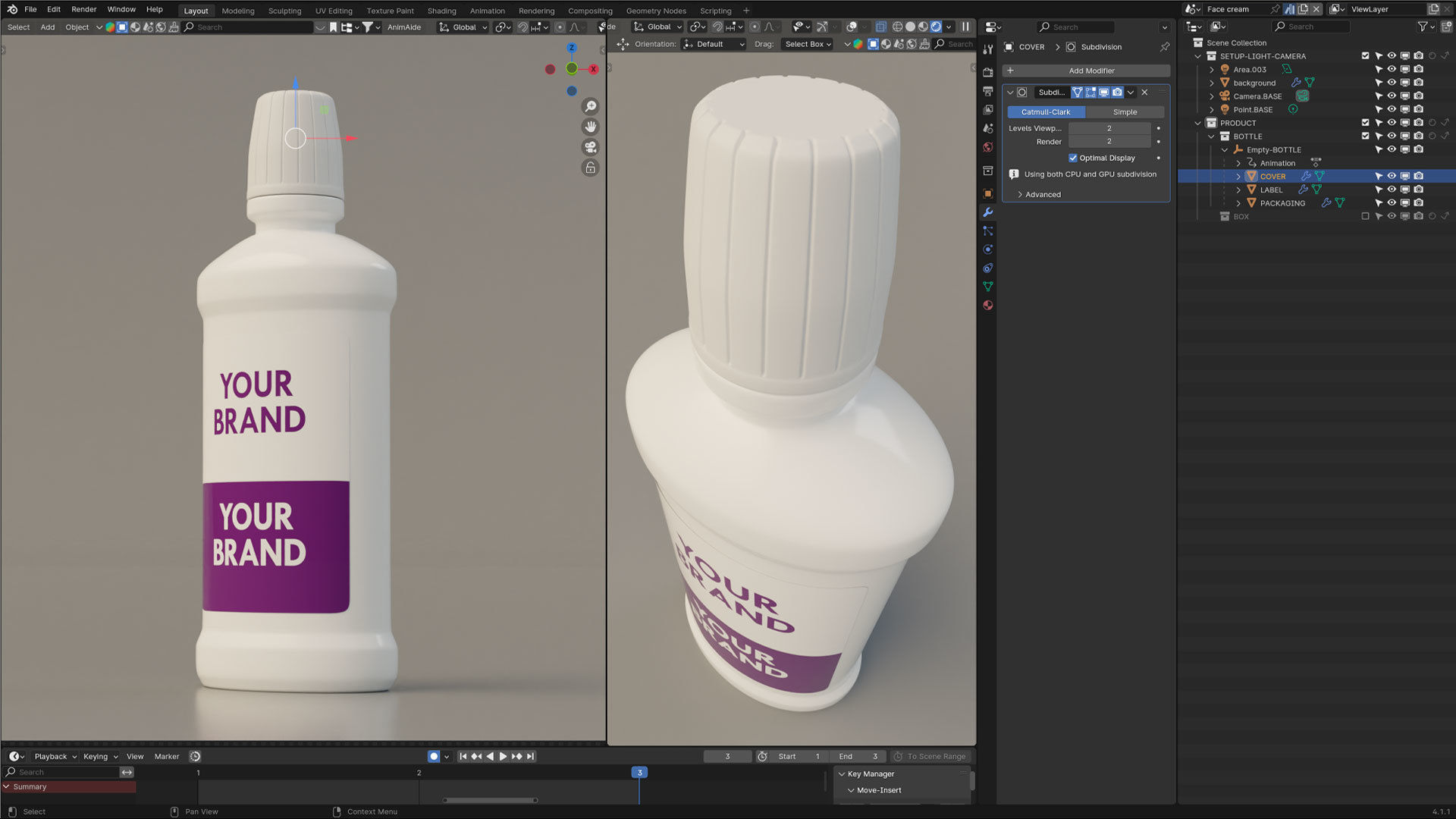 Product Cosmetic Bottle 3D model_3