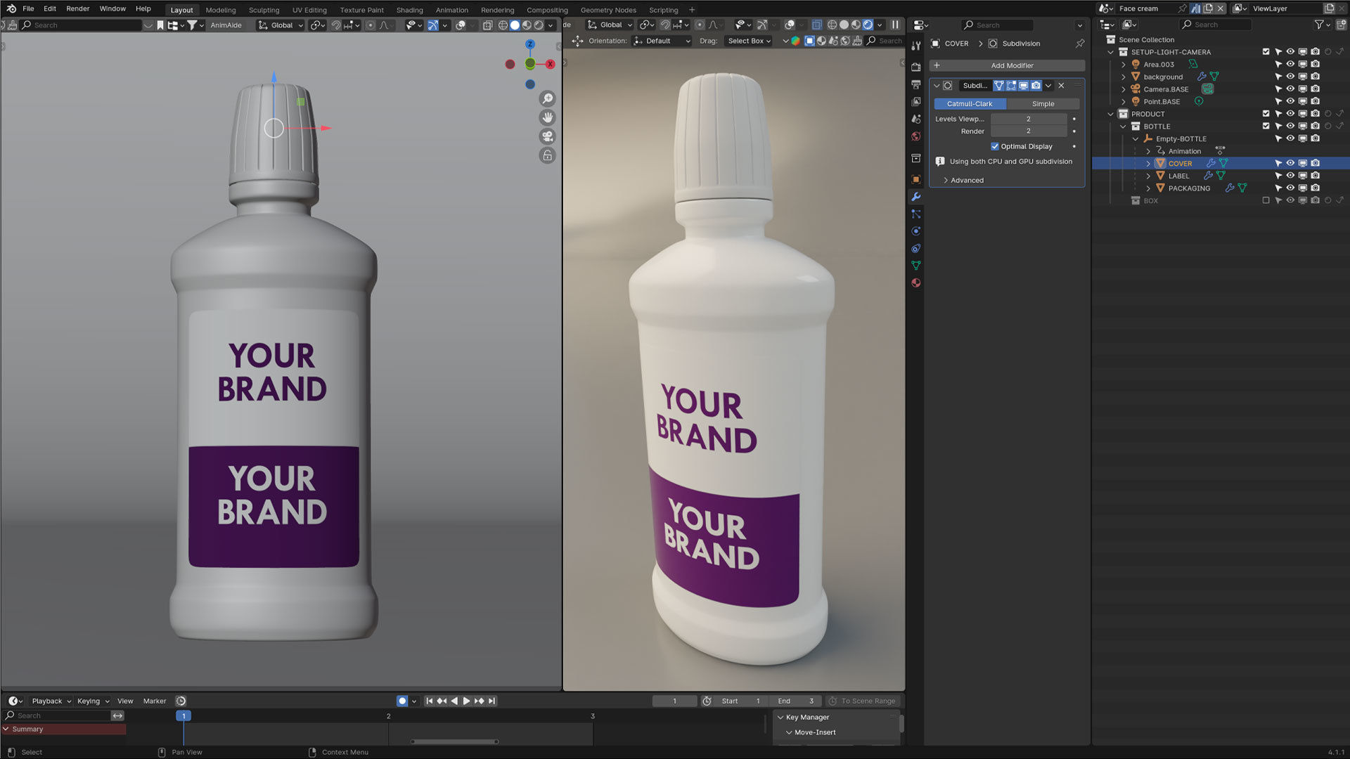 Product Cosmetic Bottle 3D model_4