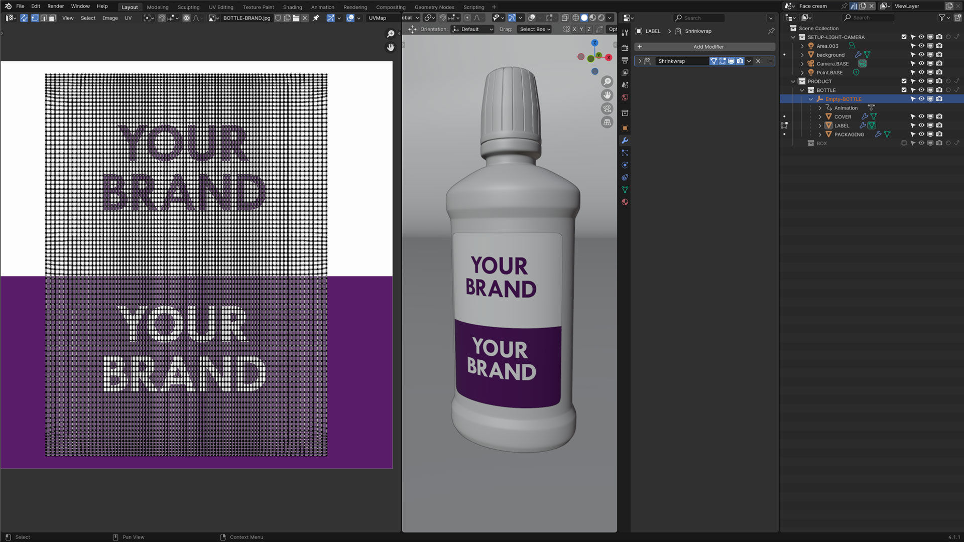 Product Cosmetic Bottle 3D model_5