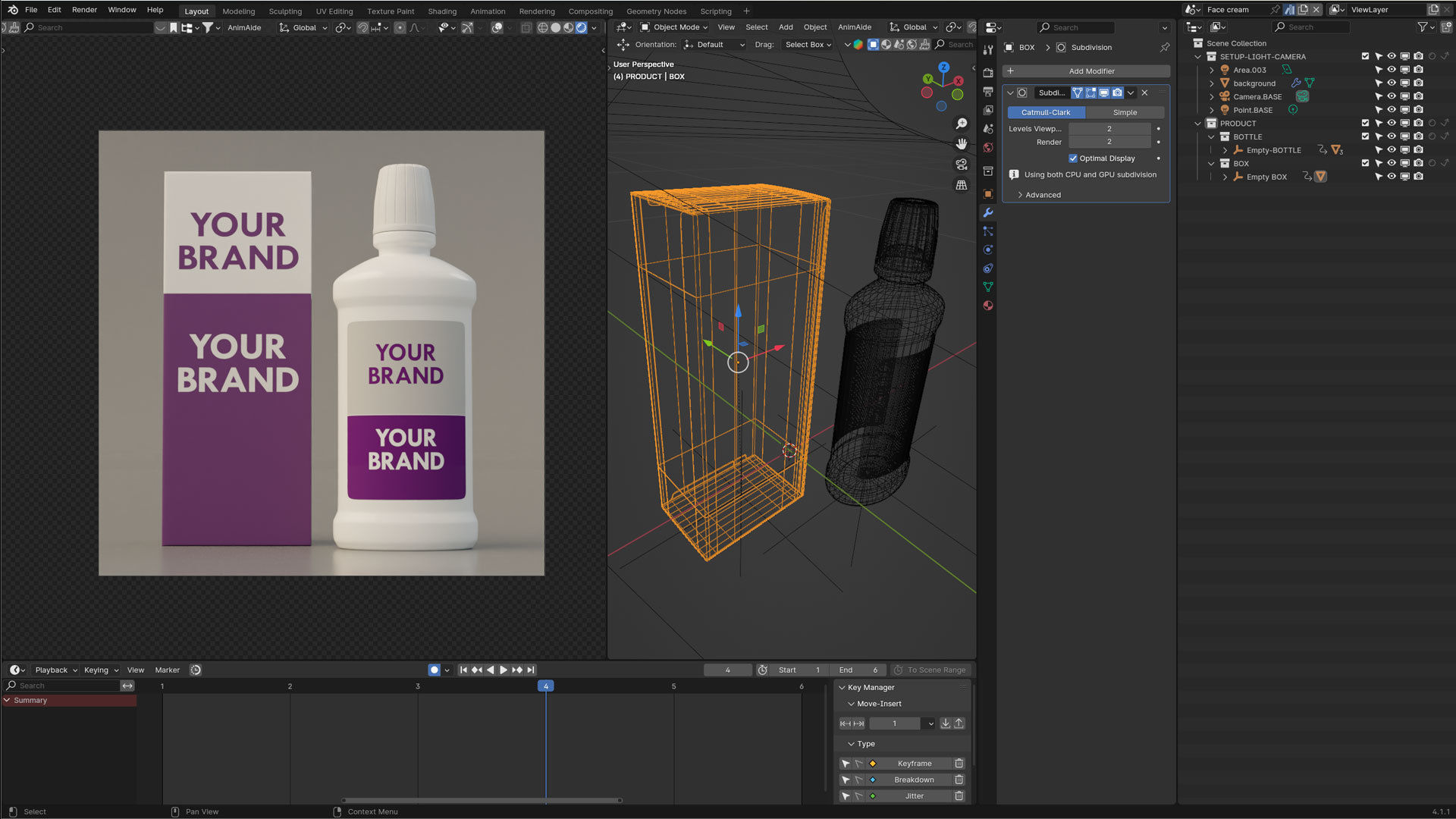 Product Cosmetic Box and Bottle 3D model_5