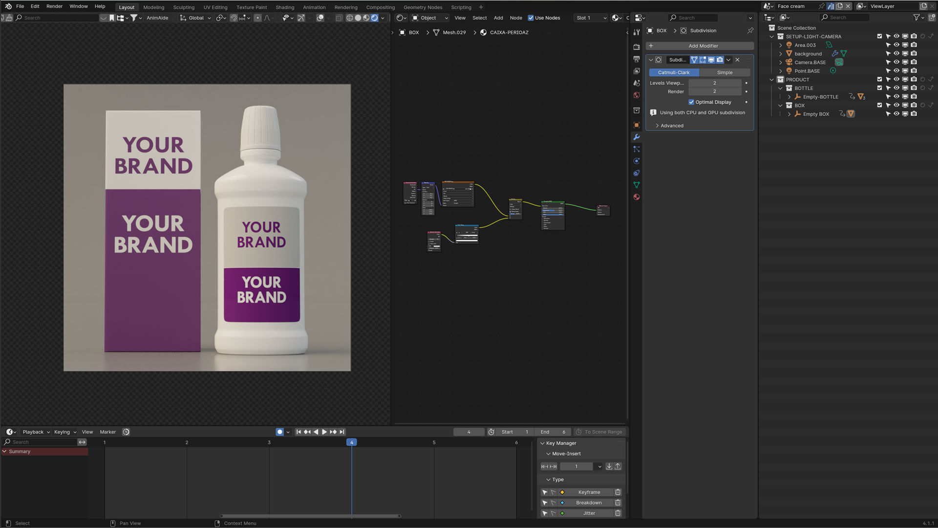 Product Cosmetic Box and Bottle 3D model_4