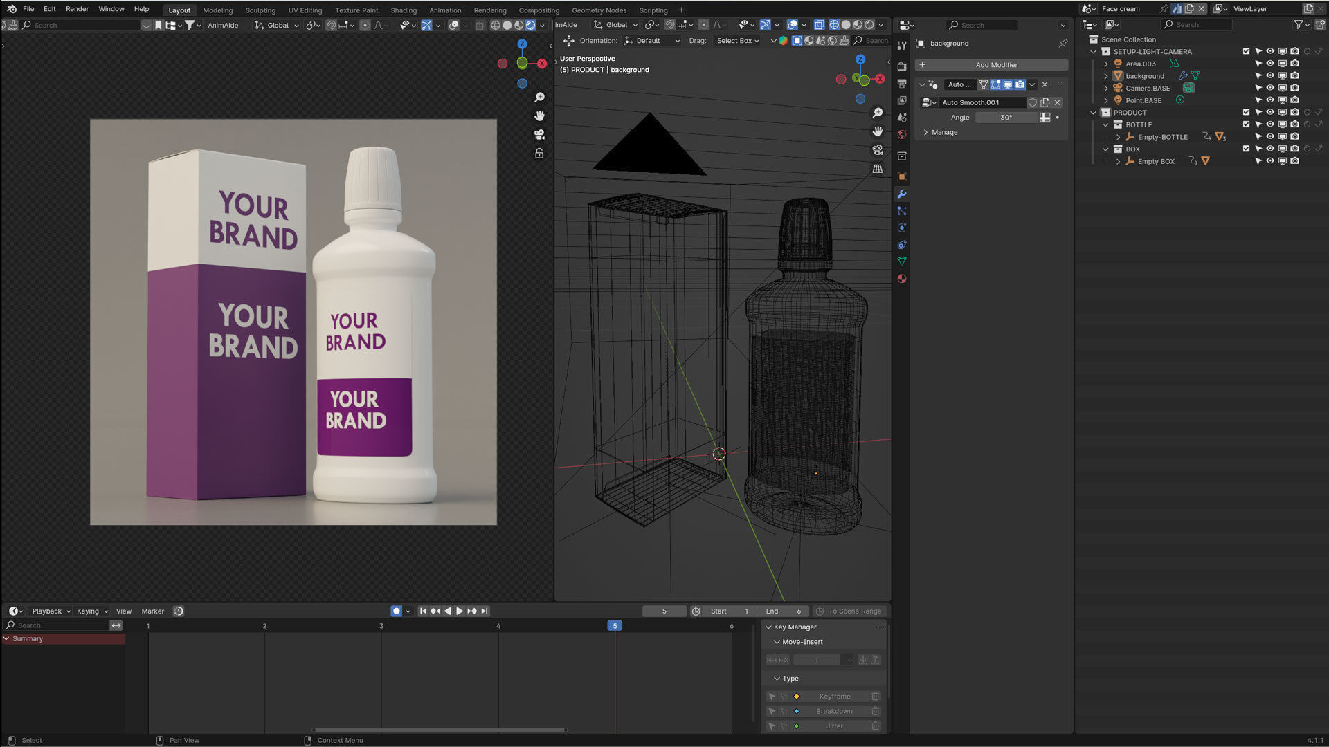 Product Cosmetic Box and Bottle 3D model_3