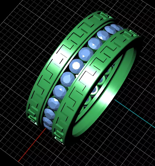ring men 3D print model_0